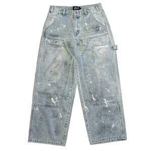 77 Denim Mens Medium Wide Leg Painter Jeans